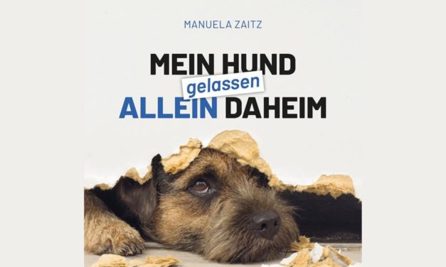 Mein Hund gelassen allein daheim